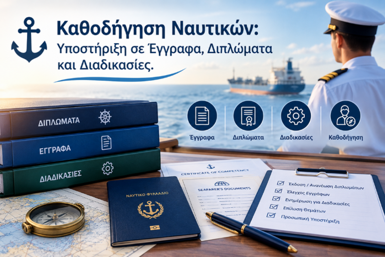 Καθοδήγηση Ναυτικών Υποστήριξη σε Έγγραφα, Διπλώματα και Διαδικασίες